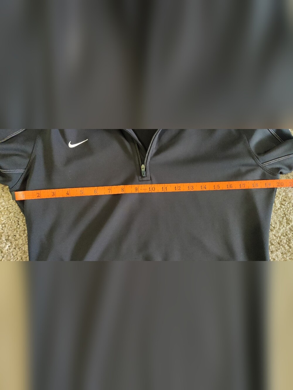 Nike Women's Black 1/2 Zip Hoodie - Picture 5 of 8